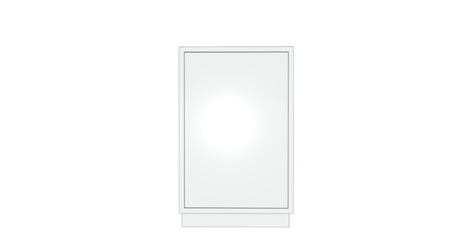 Base - 1 Door - Slim Shaker - Frameless Cabinet