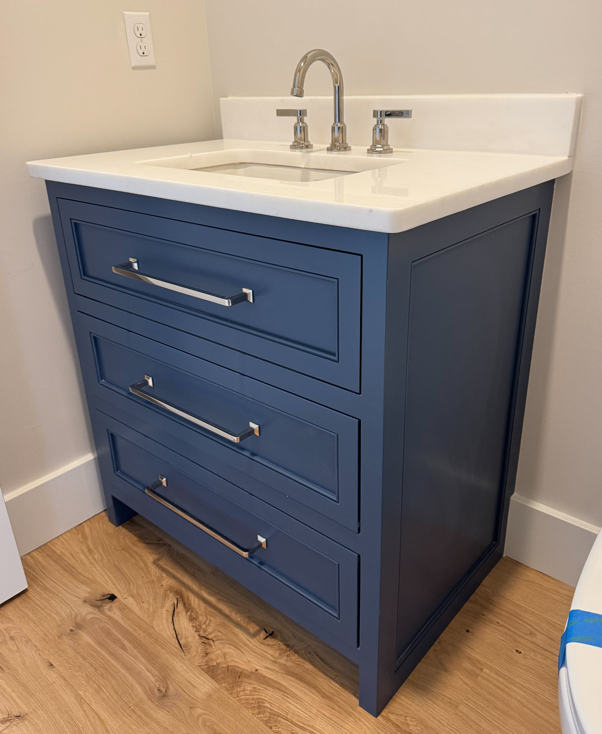 36" Powder Room Vanity 2 Drawers