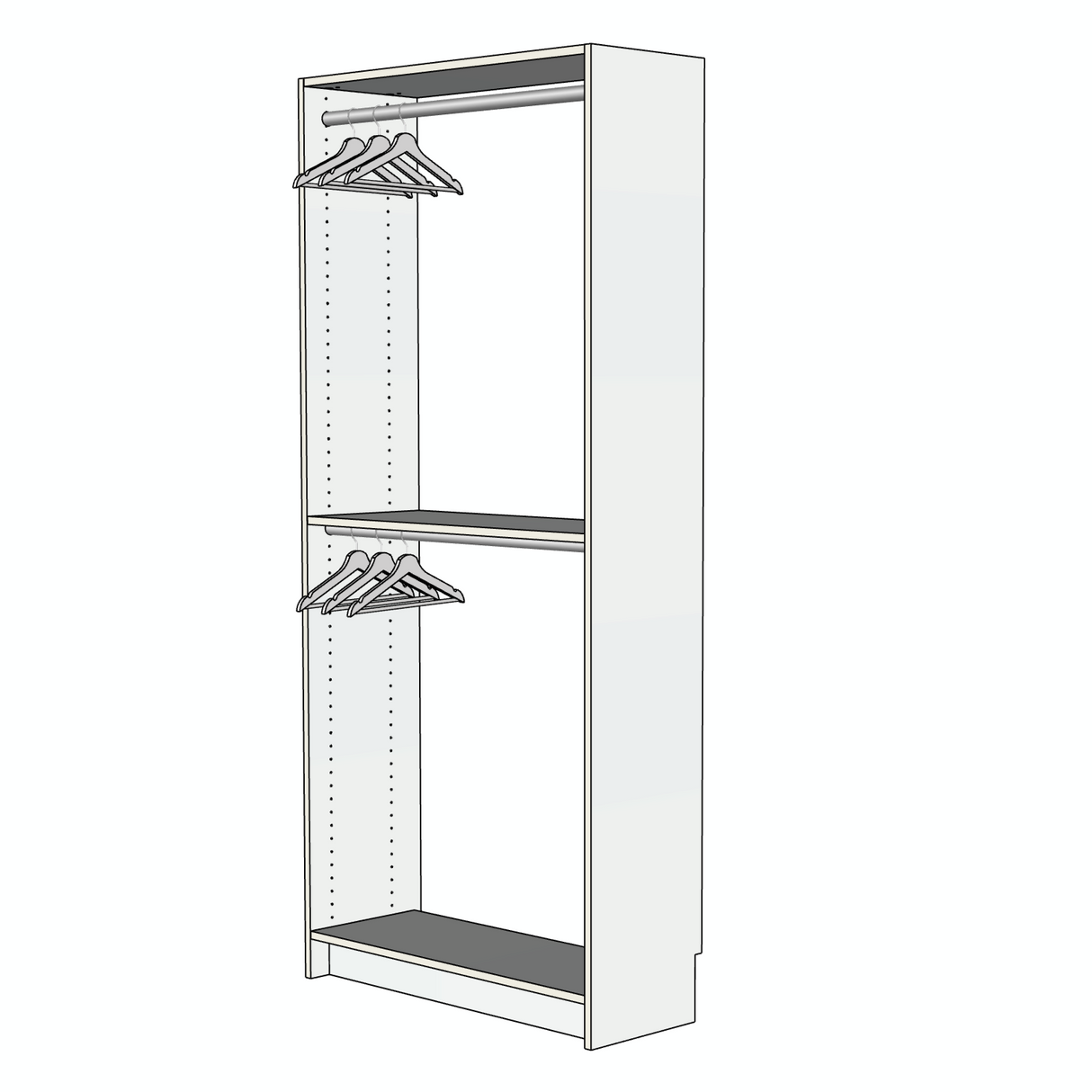 Custom Closet Double Hanging - Right View