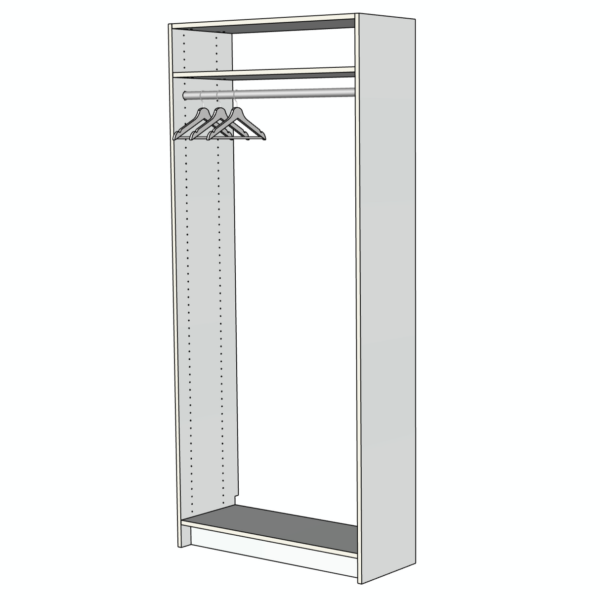 Custom Closet Tall Hanging