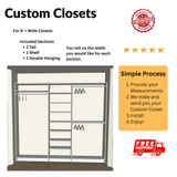 Custom Closet with Shelves - Reach-in Set