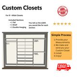 Custom Closet with Shelves - Reach-in Set