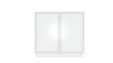Base - 2 Door - Slim Shaker - Frameless Cabinet