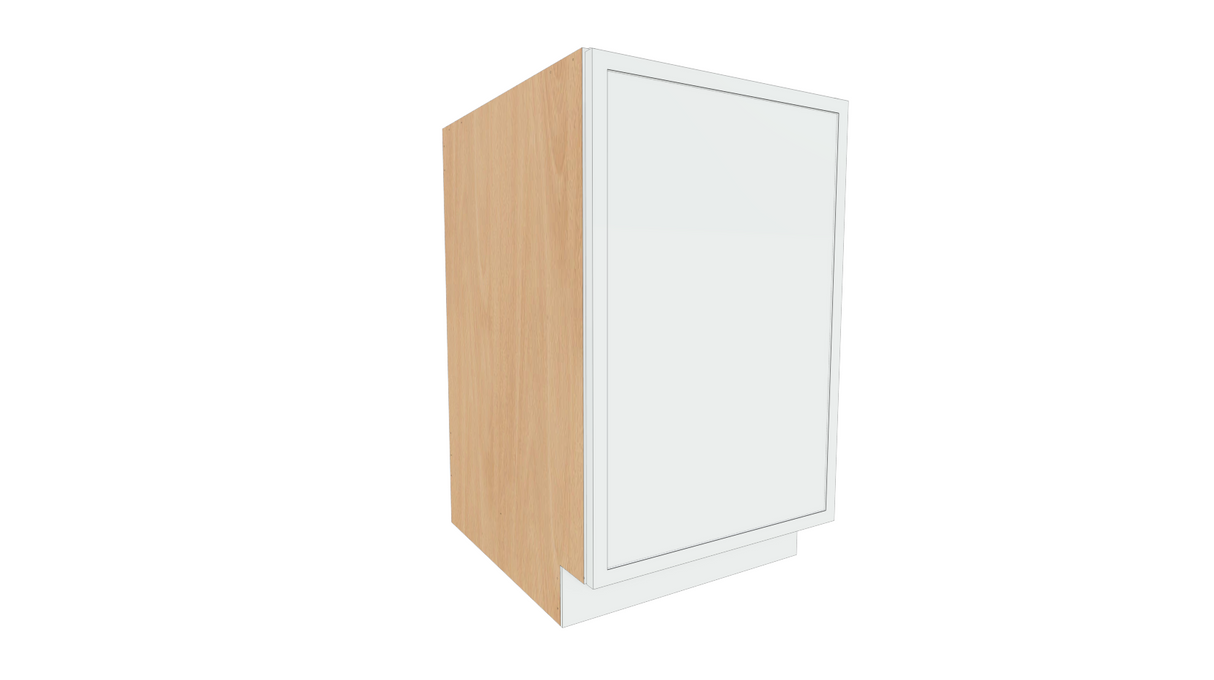 Base - 1 Door - Slim Shaker - Frameless Cabinet