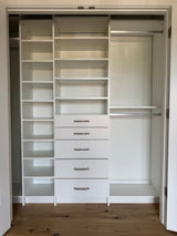 Custom Closet with Drawers - Reach-in Set