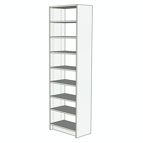 Custom Closet Shelves - Left View