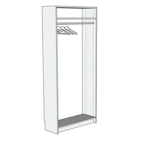 Custom Closet Tall Hanging - Left View