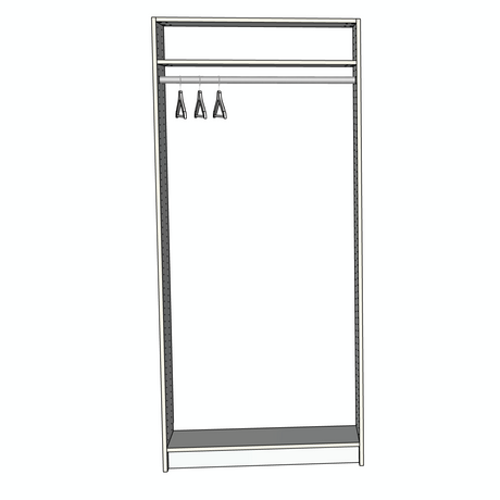 Custom Closet Tall Hanging - Front View