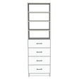 Custom Closet 4 Drawers 3 Shelves - Front View