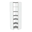 Custom Closet Corner Shelves - Front View