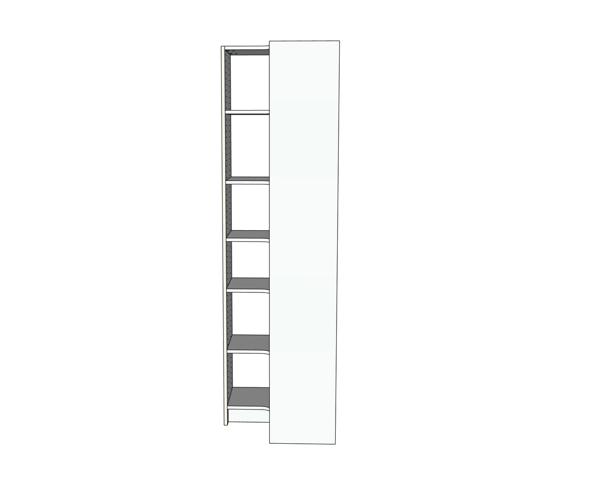 Custom Closet Corner Shelves - Right View