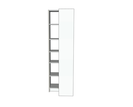 Custom Closet Corner Shelves - Right View
