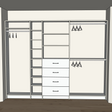 Custom Closet 9' Reach-in Set - Front View